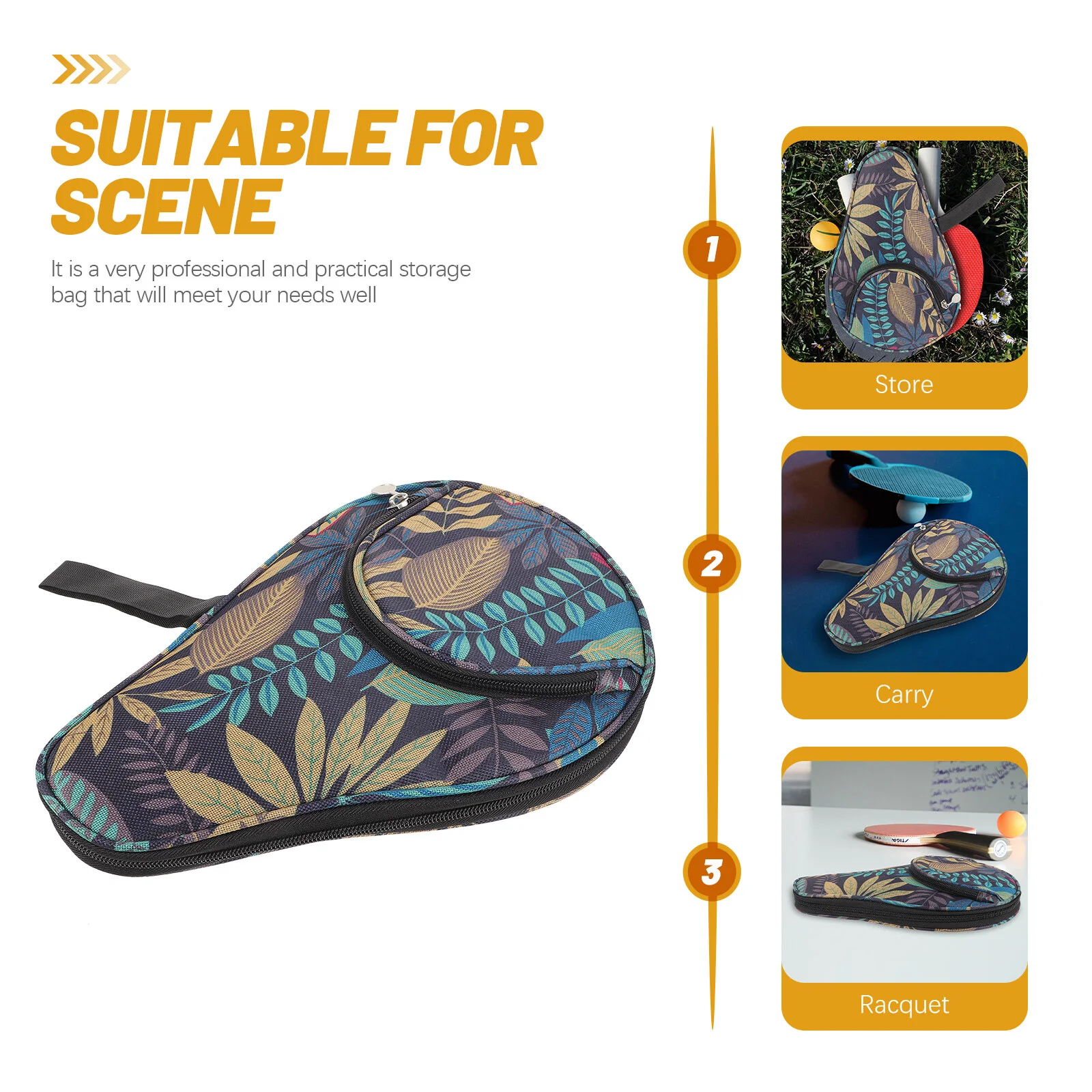 Fixed Package Practical Storage Bag Racket Paddle Case Table Tennis Organizing Useful Game Reusable
Fixed Package Practical Storage Bag Racket Paddle Case Table Tennis Organizing Useful Game Reusable