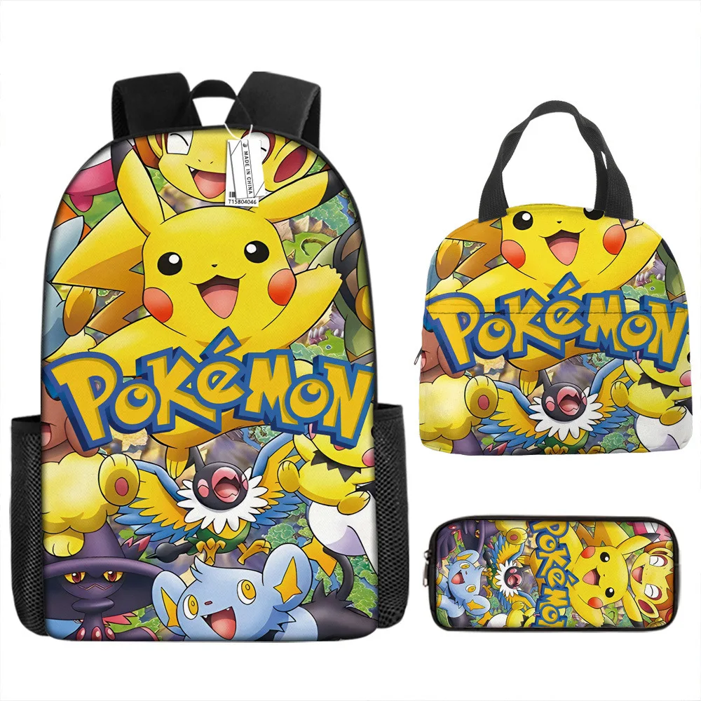 Pikachu Three-piece Set Animation Peripheral Primary and Secondary School Students School Bag Backpack Lunch Bag Pencil Case
Pikachu Three-piece Set Animation Peripheral Primary and Secondary School Students School Bag Backpack Lunch Bag Pencil Case