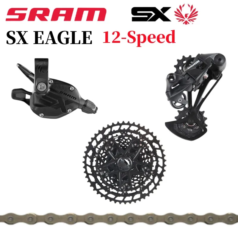 SRAM SX Groupset 12v 12 Speed Four-piece Set MTB Bike Trigger Shifter Lever Rear Derailleur PG-1210 11-50T HG Cassette SX Chain
SRAM SX Groupset 12v 12 Speed Four-piece Set MTB Bike Trigger Shifter Lever Rear Derailleur PG-1210 11-50T HG Cassette SX Chain