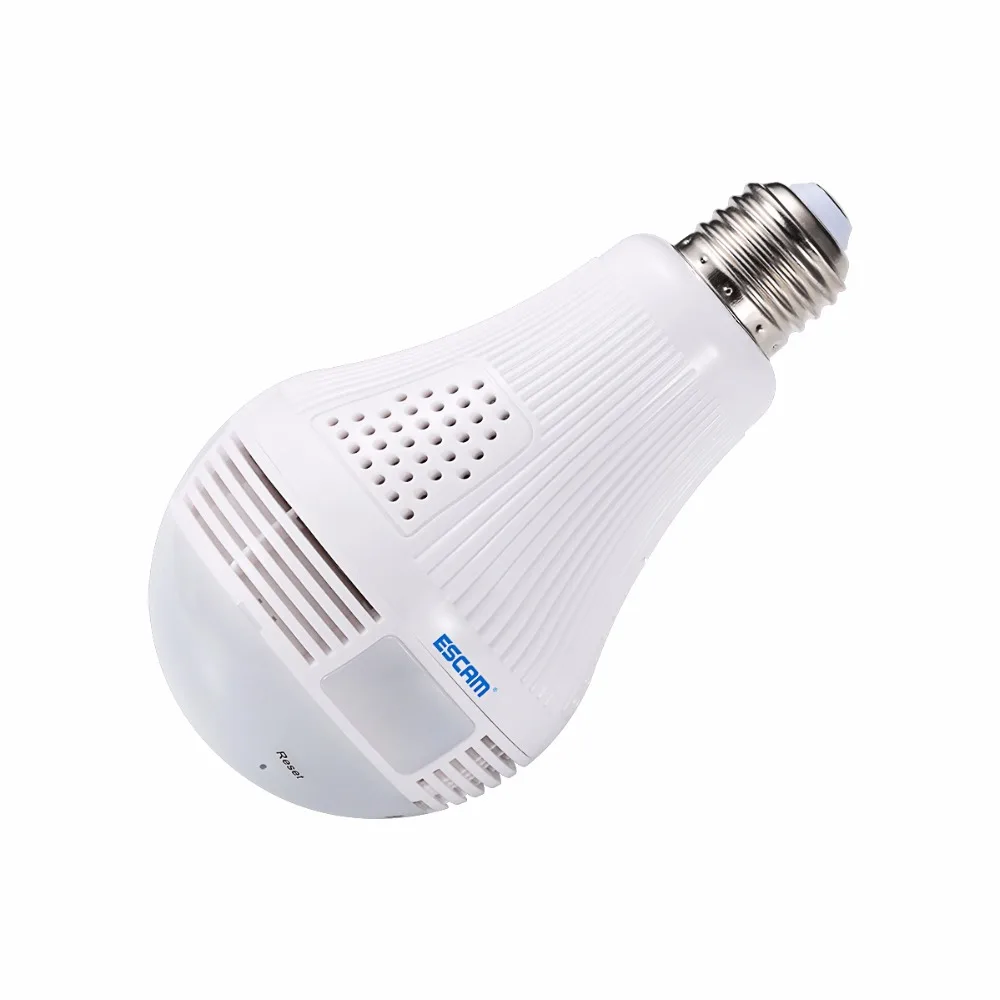 

ESCAM QP136 1080P Bulb WIFI IP Security Camera 360 Degree Panoramic H.264 Infrared Indoor Motion Detection