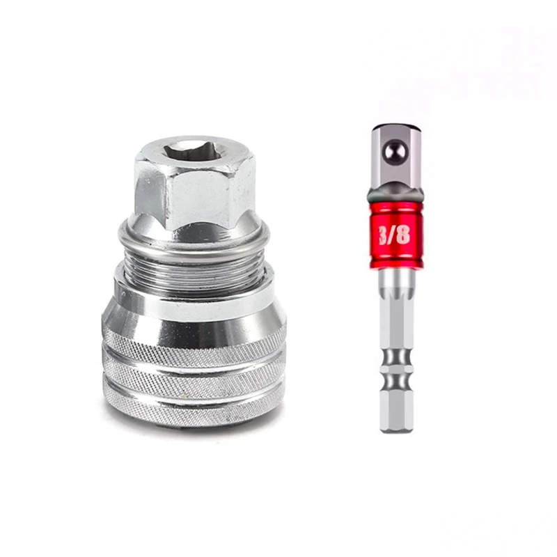 2Pcs Universal Socket Magic Wrench 3/8In Drive 10-19 Mm Adjustable Torque Ratchet Socket Adapter Hex Sleeve Converter
2Pcs Universal Socket Magic Wrench 3/8In Drive 10-19 Mm Adjustable Torque Ratchet Socket Adapter Hex Sleeve Converter