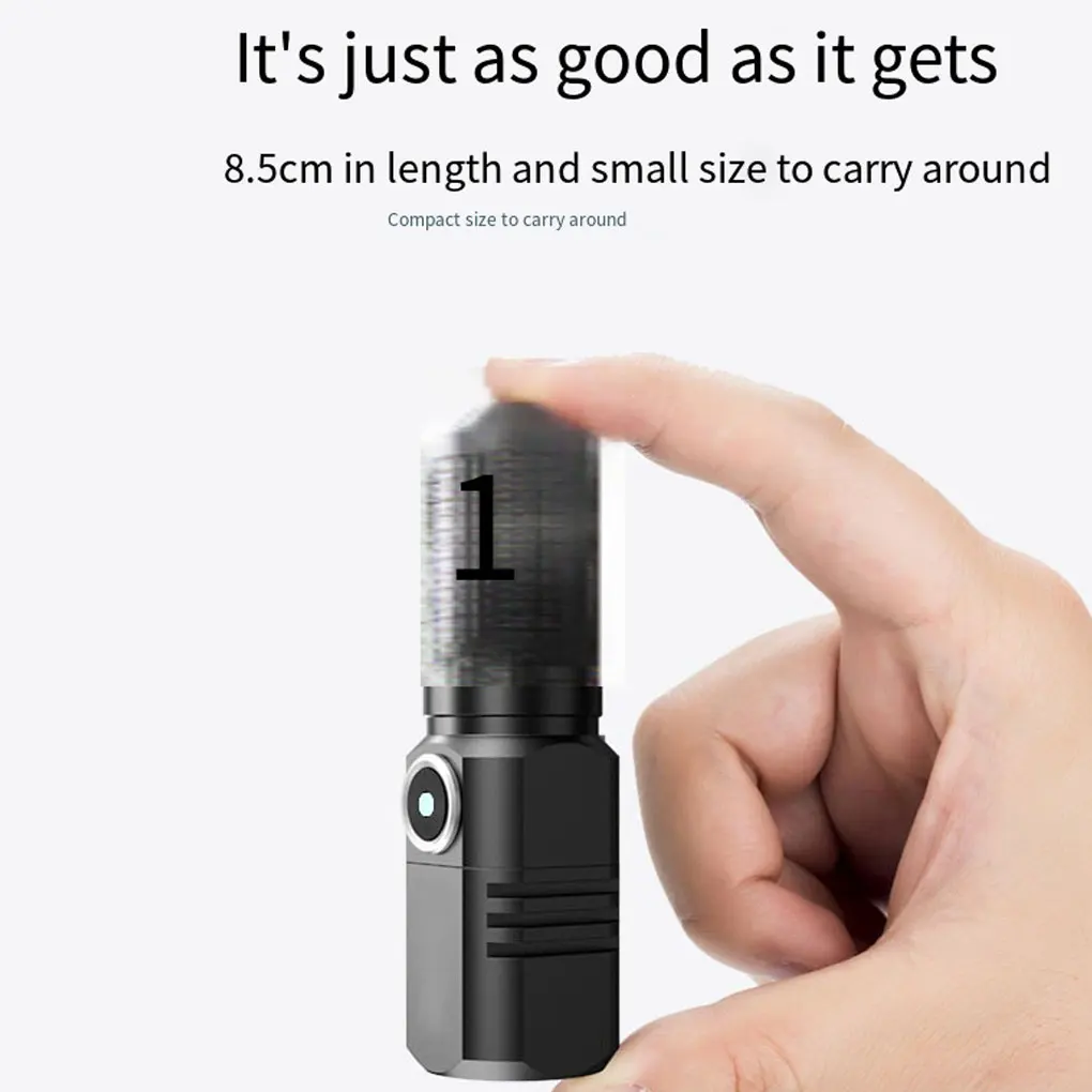 LED Flashlight Work Lamp Electric Torches Fishing Camping Hiking USB Rechargeable Torch Outdoor Lighting Tool Type 2
LED Flashlight Work Lamp Electric Torches Fishing Camping Hiking USB Rechargeable Torch Outdoor Lighting Tool Type 2