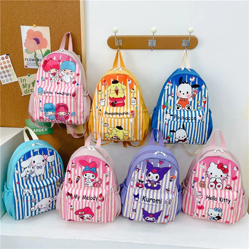 Cartoon Sanrio Print Backpack Hello Kitty Kuromi Melody Cinnamoroll Kids Kawaii School Bag Casual Shoulder Bag Gift
Cartoon Sanrio Print Backpack Hello Kitty Kuromi Melody Cinnamoroll Kids Kawaii School Bag Casual Shoulder Bag Gift