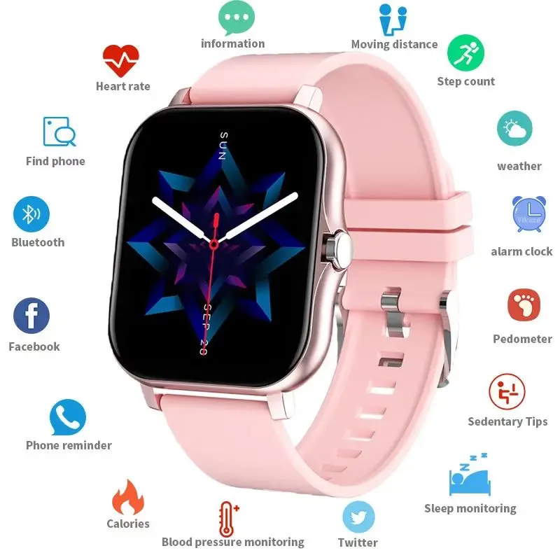 Smart Watch FULL Touch Screen Men Women Sport Music Bluetooth Waterproof Bracelet SleepHeart RateBlood Pressure Monitor 
Smart Watch FULL Touch Screen Men Women Sport Music Bluetooth Waterproof Bracelet SleepHeart RateBlood Pressure Monitor