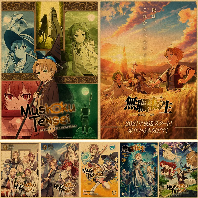 Постер Mushoku Tensei Декор для дома постеры аниме комната стена Pictur крафт-бумага ретро и принты художественный бар 4K HD
Постер Mushoku Tensei Декор для дома постеры аниме комната стена Pictur крафт-бумага ретро и принты художественный бар 4K HD