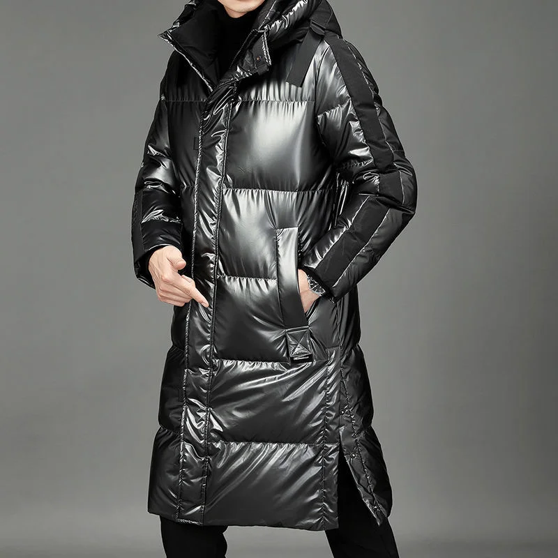 Long Men Winter Down Jacket Parka Coat White Duck Down Coat Men Outwear Fashion Glossy Jacket Hooded Thick Warm Overcoat
Long Men Winter Down Jacket Parka Coat White Duck Down Coat Men Outwear Fashion Glossy Jacket Hooded Thick Warm Overcoat
