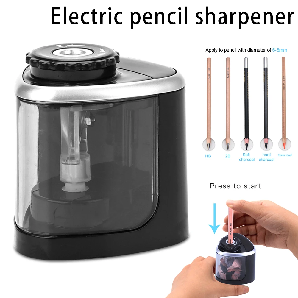 New Electric Pencil Sharpener Effortless Safe Automatic Touching Switch School Office Classroom Kids Stationery Office Supplies
New Electric Pencil Sharpener Effortless Safe Automatic Touching Switch School Office Classroom Kids Stationery Office Supplies
