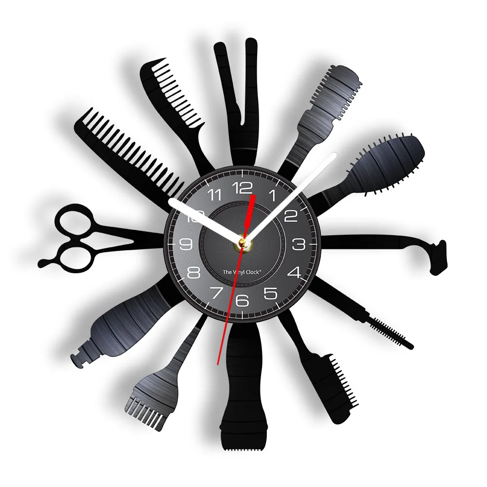 Barber Shop Wall Clock Barber Equipments Vinyl Record Clock Hair Dressing Tools Wall Art Beauty Salon Barber Shop Wall Decor
Barber Shop Wall Clock Barber Equipments Vinyl Record Clock Hair Dressing Tools Wall Art Beauty Salon Barber Shop Wall Decor