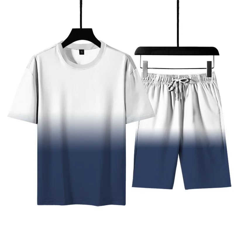 Summer Men Sport Suit 2 Piece Sets Tracksuit Men's Oversized Clothes Soild Color Splicing Short Sleeve Casual Shorts Streetwear
Summer Men Sport Suit 2 Piece Sets Tracksuit Men's Oversized Clothes Soild Color Splicing Short Sleeve Casual Shorts Streetwear