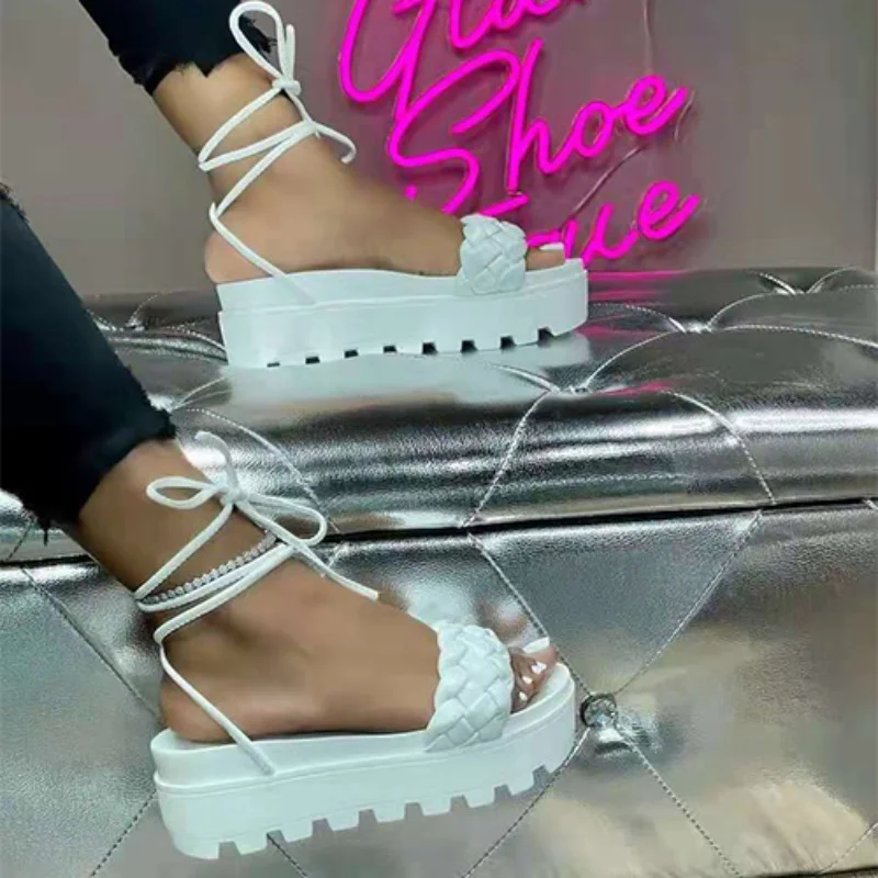 2022 Women Gladiator Weave Sandals Female Cross Strap Platform Flat Ladies Casual Open Toe Shoes Woman Summer Sandalias Big Size
2022 Women Gladiator Weave Sandals Female Cross Strap Platform Flat Ladies Casual Open Toe Shoes Woman Summer Sandalias Big Size