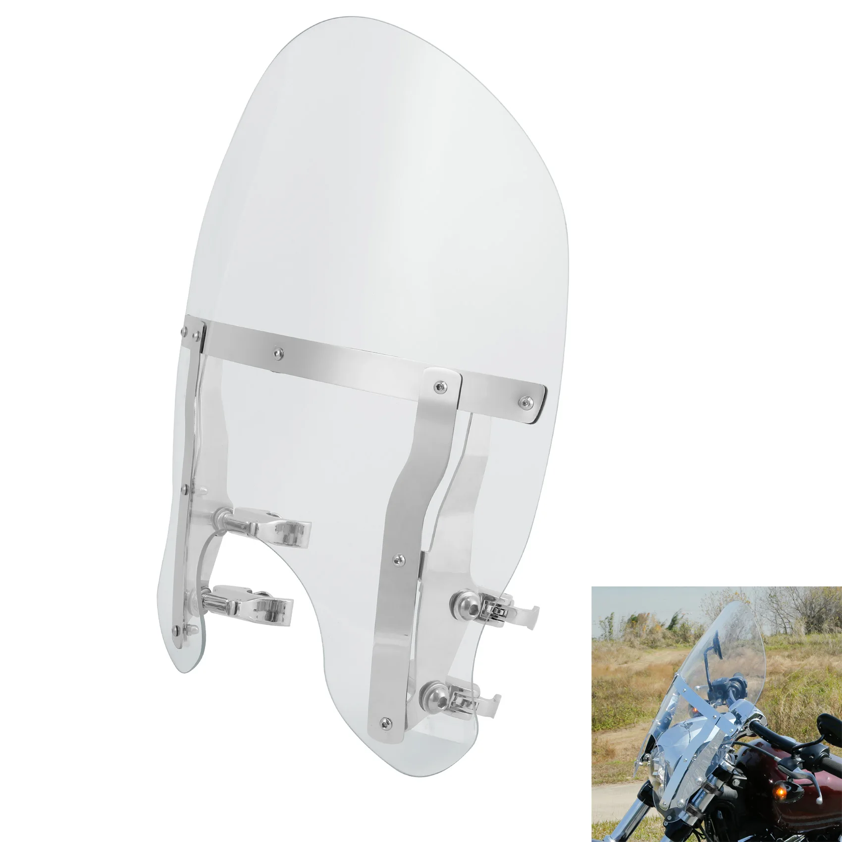 Лобовое стекло и зажимы 49 мм, пригодные для Harley Breakout 2013-2024 Wide Glide 2006-2017 ветровое стекло мотоцикла
Лобовое стекло и зажимы 49 мм, пригодные для Harley Breakout 2013-2024 Wide Glide 2006-2017 ветровое стекло мотоцикла