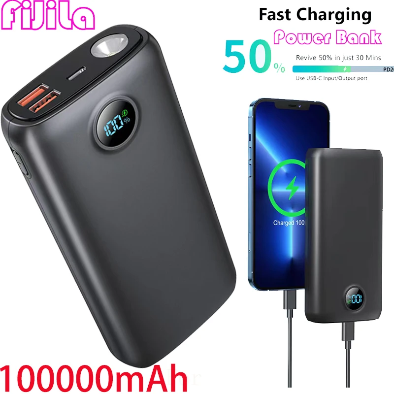 Popular 22.5W Power Bank Super Fast Charge 100000 MAh Digital Display Mobile Power Supply with Flashlight CE 보조배터리 슈퍼 고속 충전
Popular 22.5W Power Bank Super Fast Charge 100000 MAh Digital Display Mobile Power Supply with Flashlight CE 보조배터리 슈퍼 고속 충전
