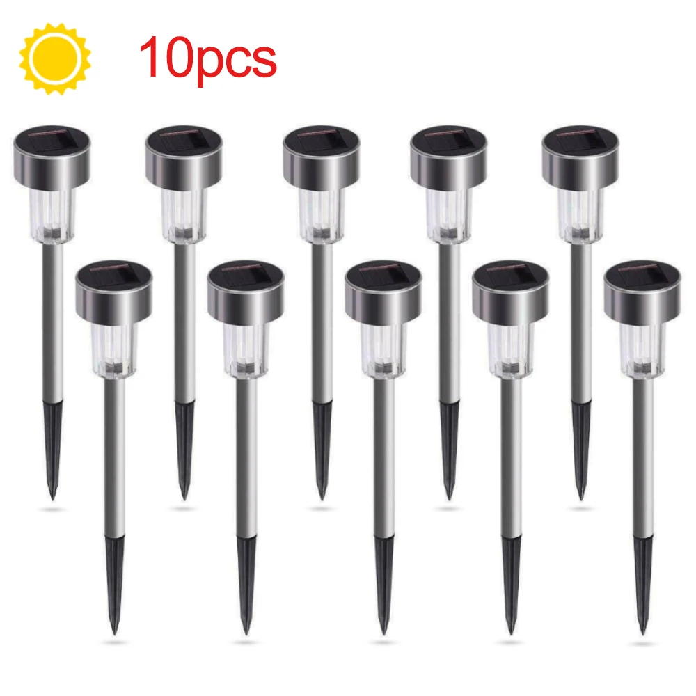 10PCS Solar Lights Outdoor Stainless Steel Outdoor Waterproof LED Landscape Lighting Solar Powered for Pathway Walkway Patio Yard
10PCS Solar Lights Outdoor Stainless Steel Outdoor Waterproof LED Landscape Lighting Solar Powered for Pathway Walkway Patio Yard