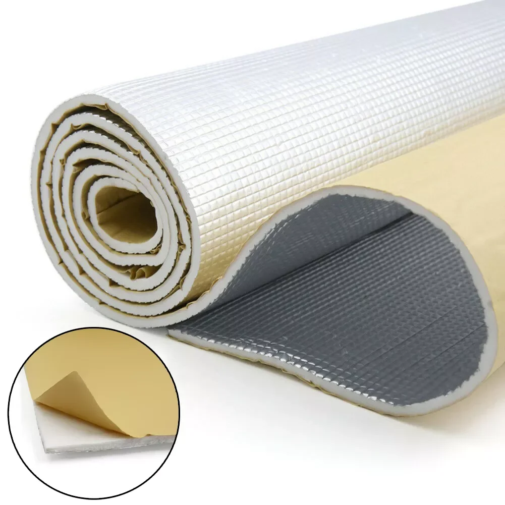 New 6mm/236mil Soundproof Mat Thick Aluminum Foil Muffler Cotton Heat Sound Deadening Dampening Mat For Auto Automobiles Parts
New 6mm/236mil Soundproof Mat Thick Aluminum Foil Muffler Cotton Heat Sound Deadening Dampening Mat For Auto Automobiles Parts