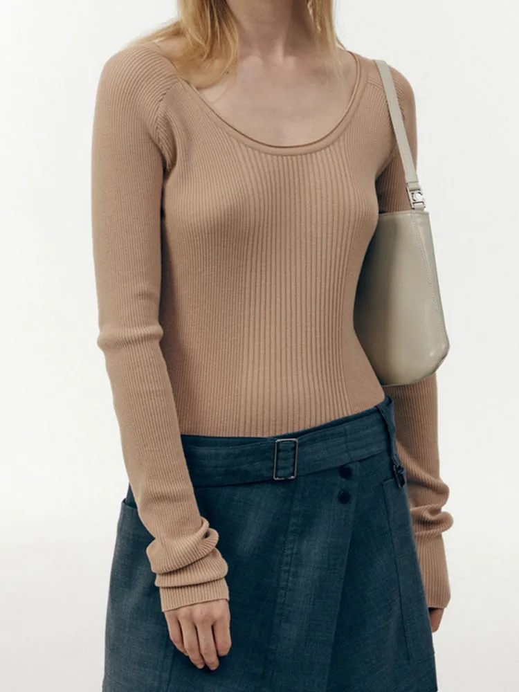 Rib Knit Sweater Women's O-neck Knitwear Bottoming Top 5 Colors Long Sleeve Slim Ladies Pullover 2022 New Early Autumn
Rib Knit Sweater Women's O-neck Knitwear Bottoming Top 5 Colors Long Sleeve Slim Ladies Pullover 2022 New Early Autumn