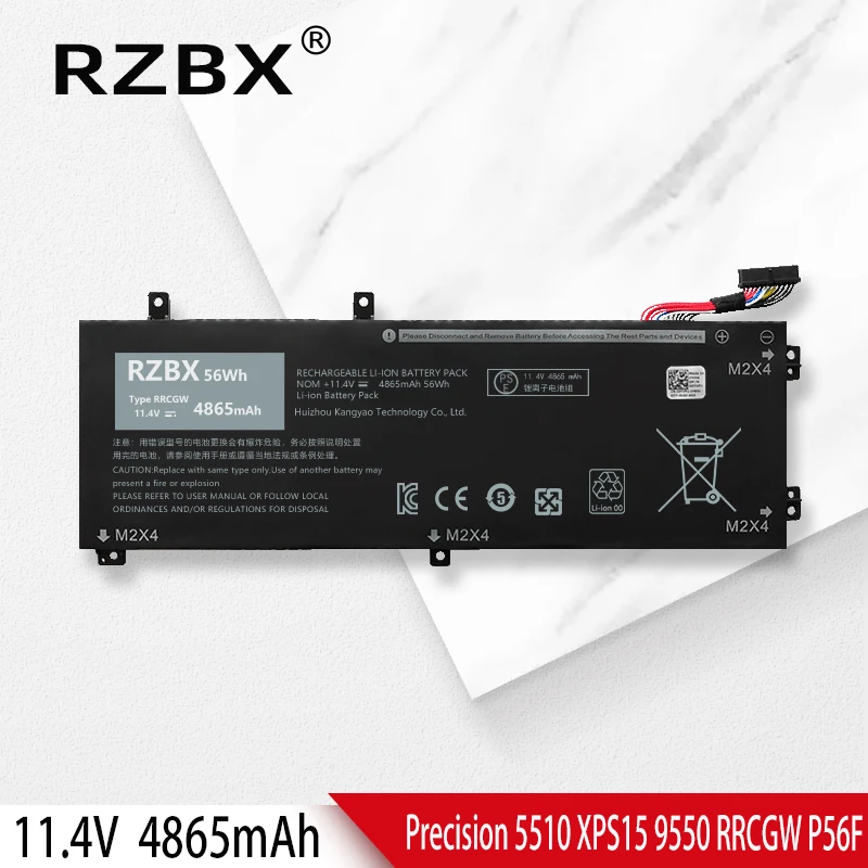 Аккумулятор RZBX 56Wh RRCGW 1P6KD для ноутбука Dell XPS 15 9550 Precision 5510 P56F P56F001 M7R96 4GVGH 62MJV 11,4 V аккумулятор
Аккумулятор RZBX 56Wh RRCGW 1P6KD для ноутбука Dell XPS 15 9550 Precision 5510 P56F P56F001 M7R96 4GVGH 62MJV 11,4 V аккумулятор