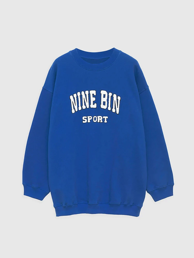 2022 Early Autumn Women O-neck Sweatshirt Letter Embroidery Loose Casual Long Sleeve Female Pullover
2022 Early Autumn Women O-neck Sweatshirt Letter Embroidery Loose Casual Long Sleeve Female Pullover
