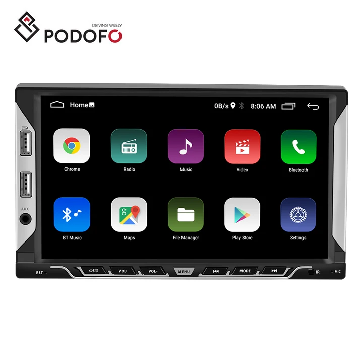Автомагнитола Podofo, 2 Din, Android 11, 7 дюймов, сенсорный экран 2.5D, GPS, Wi-Fi, FM, RDS, BT, 6 USB-портов
Автомагнитола Podofo, 2 Din, Android 11, 7 дюймов, сенсорный экран 2.5D, GPS, Wi-Fi, FM, RDS, BT, 6 USB-портов