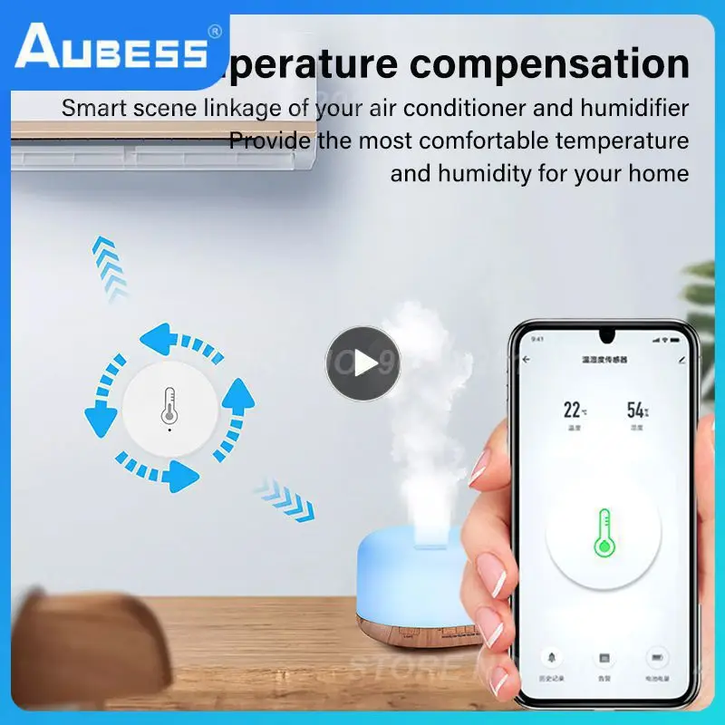 1~6PCS Zigbee Zigbee Temperature And Humidity Sensor Smart Life Temperature And Humidity Sensors Tuya Smart App Control Tuya
1~6PCS Zigbee Zigbee Temperature And Humidity Sensor Smart Life Temperature And Humidity Sensors Tuya Smart App Control Tuya