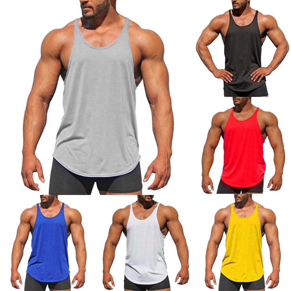 Mens Sleeveless Tank Top Fashion Fitness Muscle Gym Vest Singlet Bodybuilding Stringer Plain Tank Tops Summer Summer Quick-Dry
Mens Sleeveless Tank Top Fashion Fitness Muscle Gym Vest Singlet Bodybuilding Stringer Plain Tank Tops Summer Summer Quick-Dry