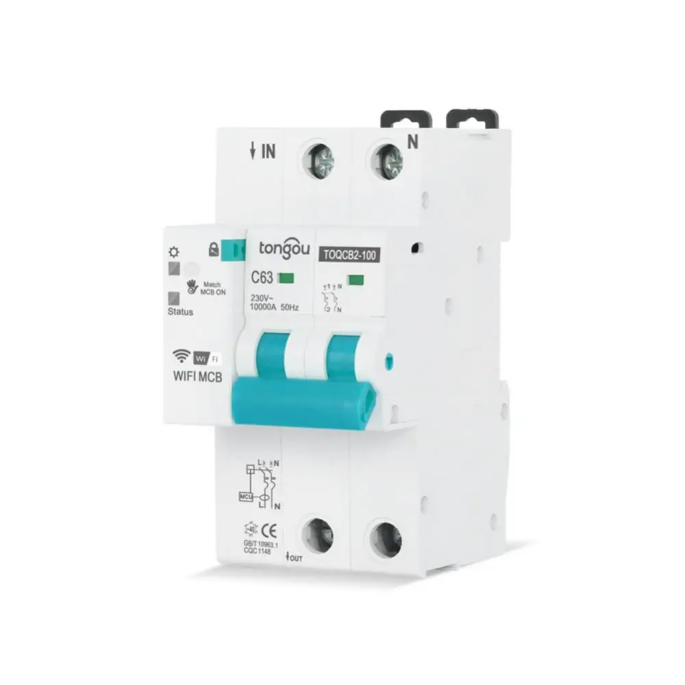 TUYA WIFI 2p Measurement Circuit Breaker Smart Life Timer Remote Control Wireless Automatic MCB Reclosing Switch 63A Breaker
TUYA WIFI 2p Measurement Circuit Breaker Smart Life Timer Remote Control Wireless Automatic MCB Reclosing Switch 63A Breaker