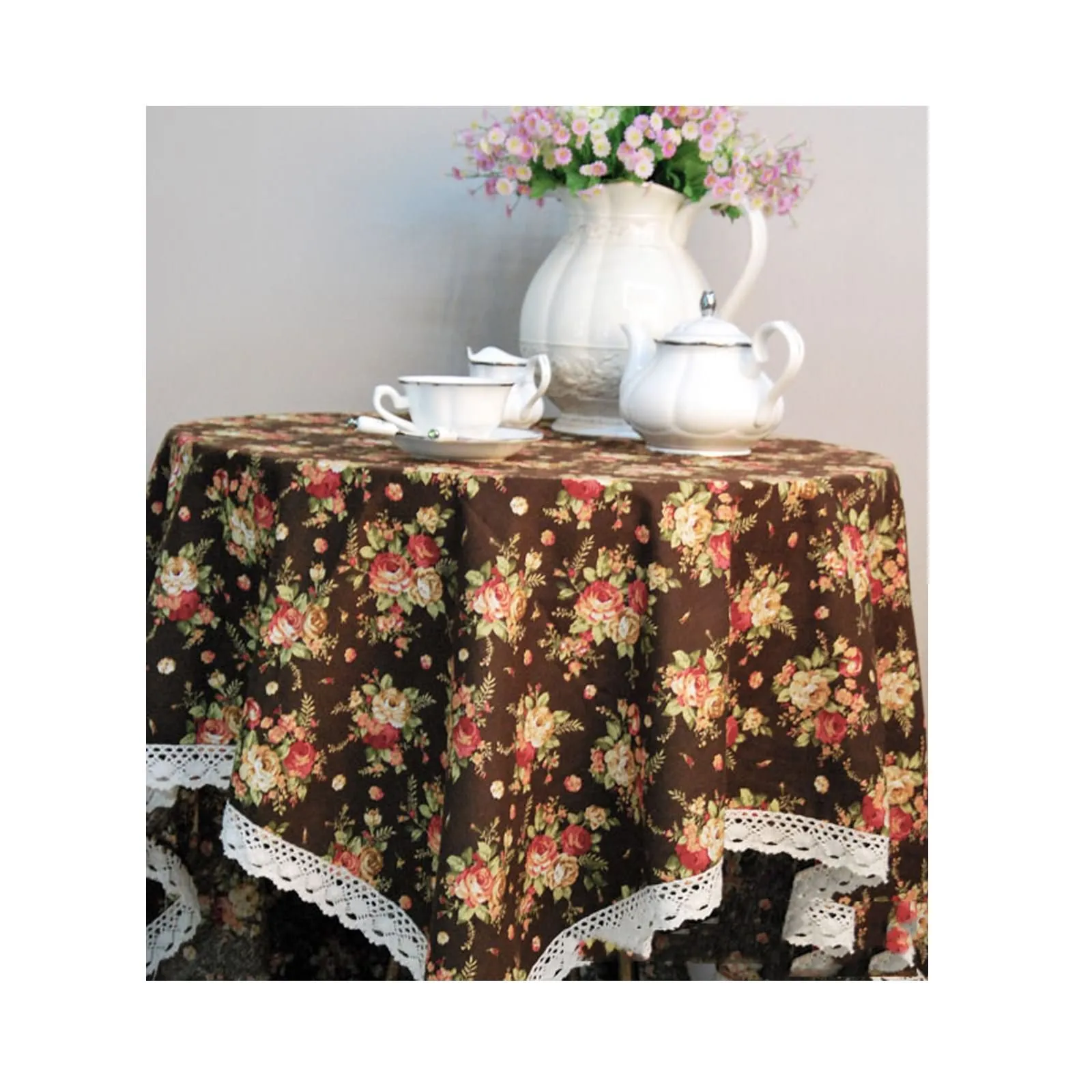 Cotton Linen Tablecloths, Waterproof Table Covers Pastoral Style Flower Printing Coffee Dining Table Coffee Table Deco
Cotton Linen Tablecloths, Waterproof Table Covers Pastoral Style Flower Printing Coffee Dining Table Coffee Table Deco