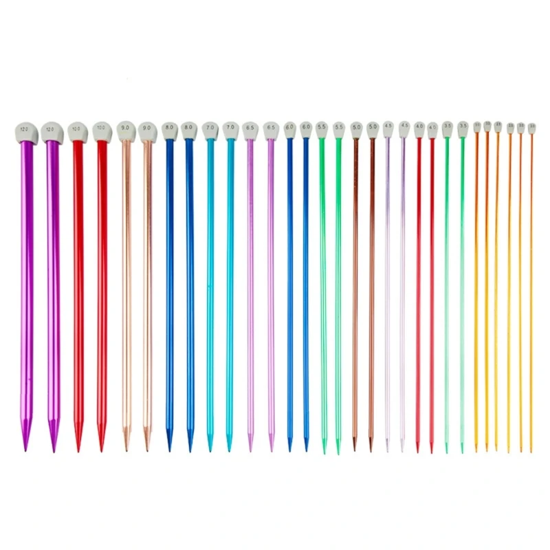 Beginner Knitting Needle Set Colored Aluminum Knitting Needle Straight Single Pointed Needle Sweater Needle 2mm-12mm Dropship
Beginner Knitting Needle Set Colored Aluminum Knitting Needle Straight Single Pointed Needle Sweater Needle 2mm-12mm Dropship