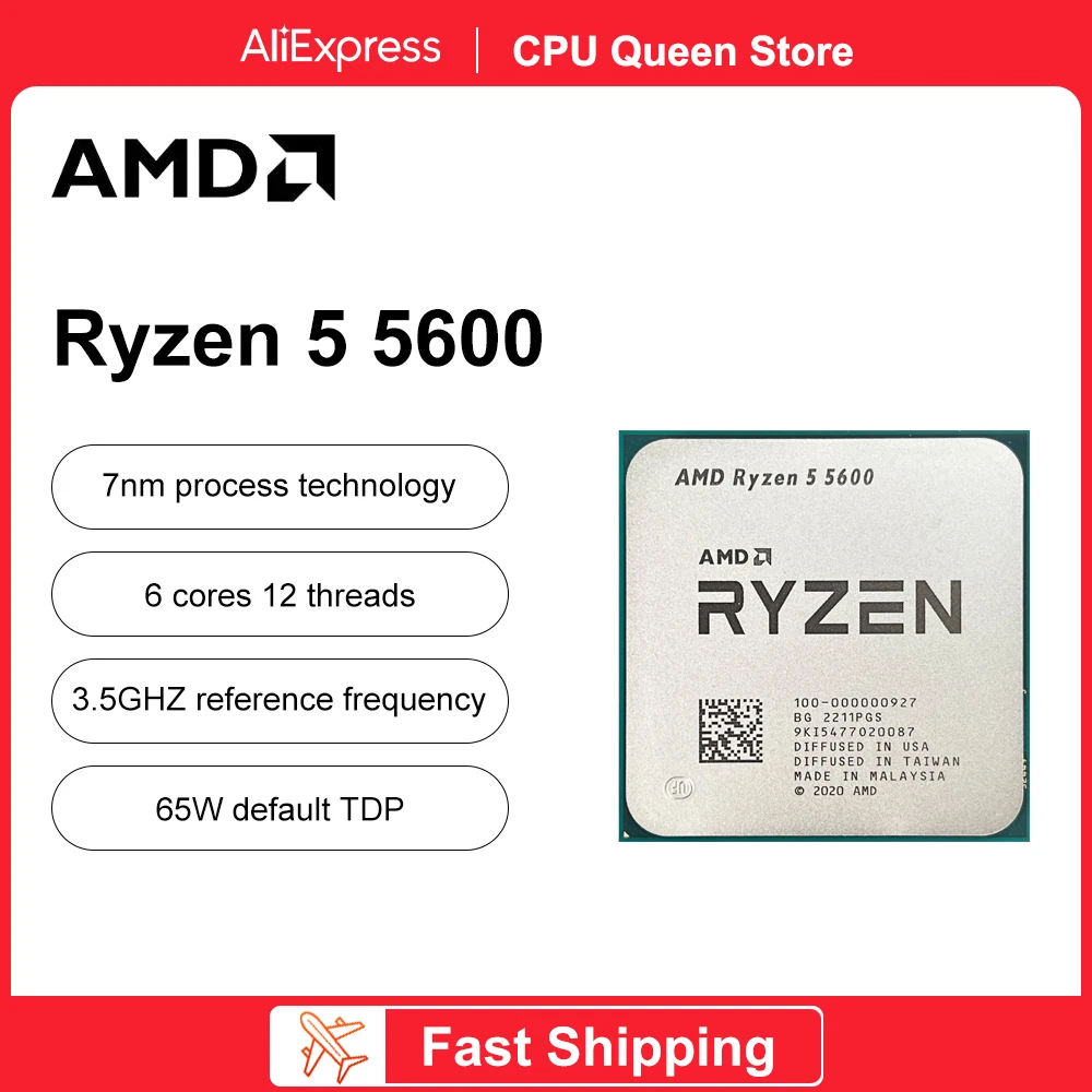 Новый игровой Процессор AMD Ryzen 5 5600 R5 5600 3,5 ГГц 6-ядерный 12-поточный ЦПУ 7 нм L3 = 32M 100-000000927 Socket AMD AM4
Новый игровой Процессор AMD Ryzen 5 5600 R5 5600 3,5 ГГц 6-ядерный 12-поточный ЦПУ 7 нм L3 = 32M 100-000000927 Socket AMD AM4