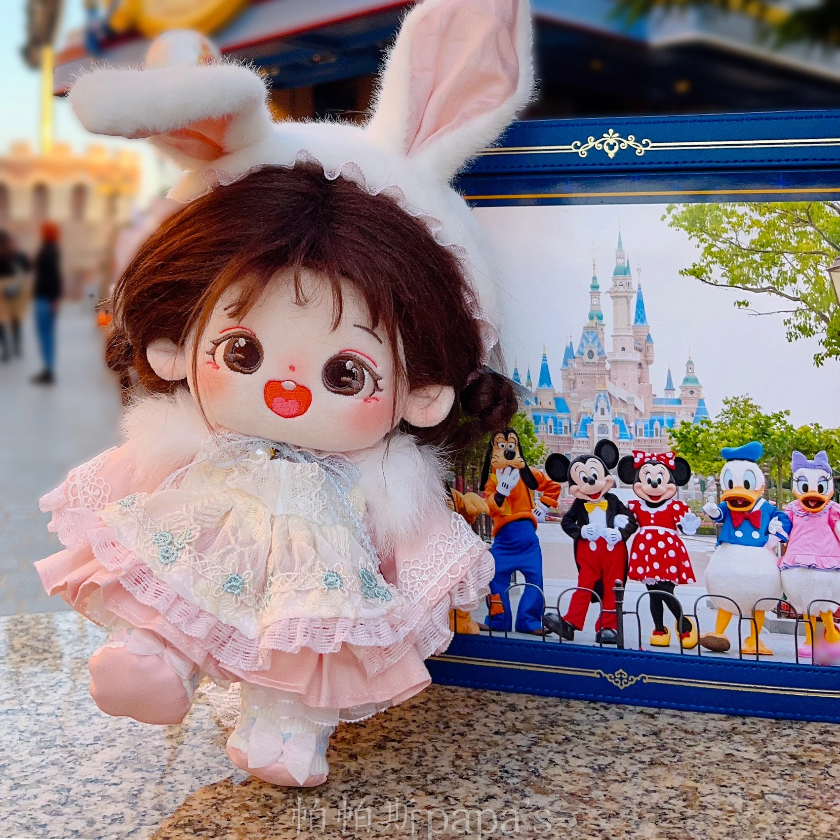 Pink Lolita Princess Dress Suit Cute Sweet Costume Rabbit Ear Hair Hoop 20cm Plush Stuffed Doll Clothes Outfit Birthday Gift
Pink Lolita Princess Dress Suit Cute Sweet Costume Rabbit Ear Hair Hoop 20cm Plush Stuffed Doll Clothes Outfit Birthday Gift
