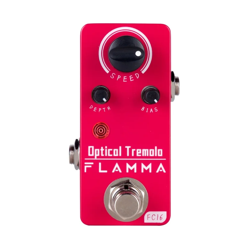 FLAMMA FC16 оптическая педаль для гитары Tremolo, классический оптический эффект тремоло, компактный размер, настоящая схема обхода
FLAMMA FC16 оптическая педаль для гитары Tremolo, классический оптический эффект тремоло, компактный размер, настоящая схема обхода