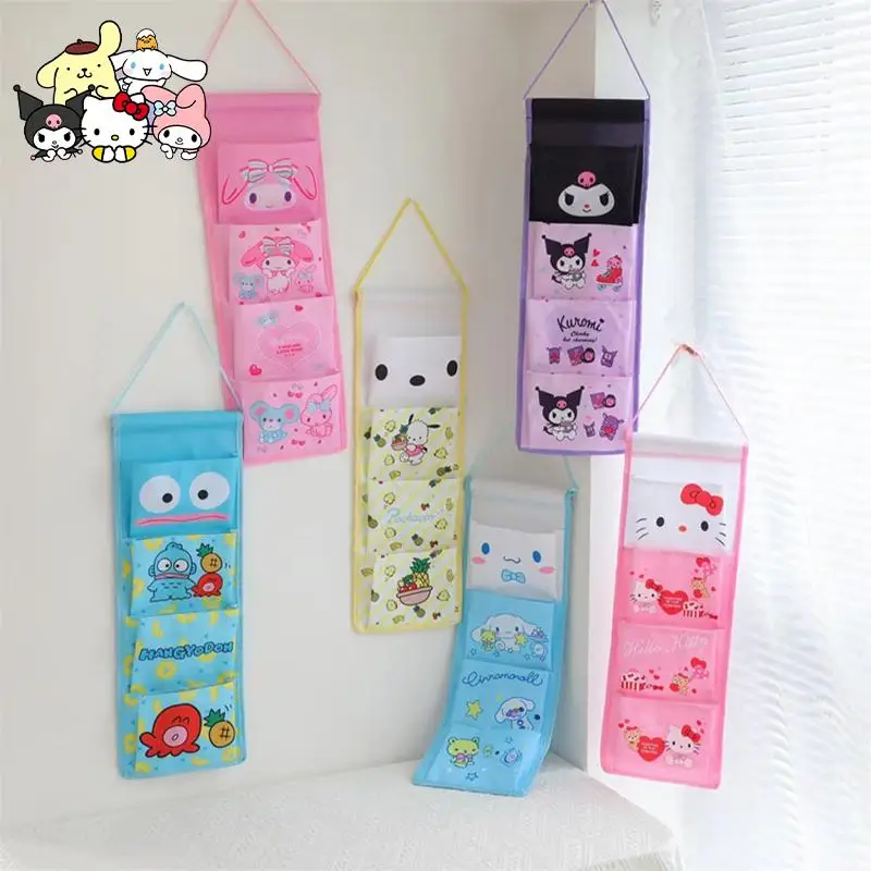 Kawaii Sanrio, Hello Kitty настенная сумка для хранения My Melody Cinnamoroll Kuromi, сумка-Органайзер, домашняя кухонная для хранения карманы
Kawaii Sanrio, Hello Kitty настенная сумка для хранения My Melody Cinnamoroll Kuromi, сумка-Органайзер, домашняя кухонная для хранения карманы