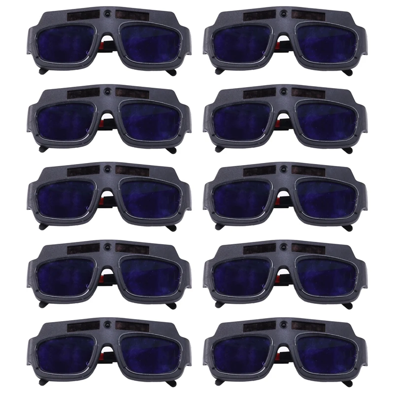 10Pc Solar Powered Auto Darkening Welding Mask Helmet Goggles Welder Glasses Arc Anti-Shock Lens For Eye Protection
10Pc Solar Powered Auto Darkening Welding Mask Helmet Goggles Welder Glasses Arc Anti-Shock Lens For Eye Protection