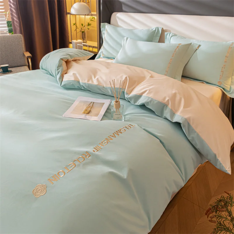 New Style Solid Cotton Three Piece Set Four Piece Bedding Set Duvet Cover with Bed Sheet Pillow Cover
New Style Solid Cotton Three Piece Set Four Piece Bedding Set Duvet Cover with Bed Sheet Pillow Cover