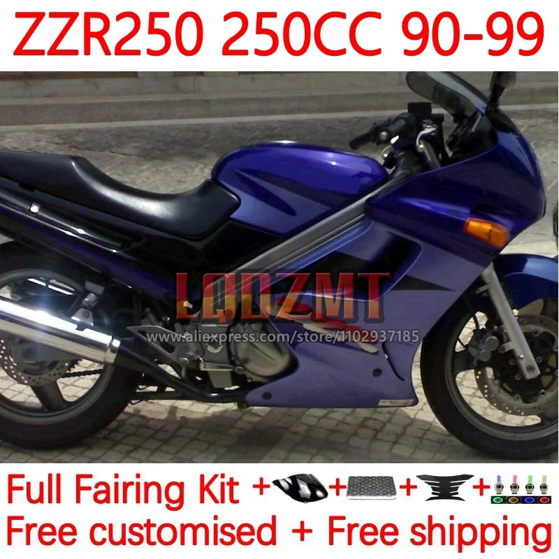 Factory Blue Fairing Kit For KAWASAKI NINJA ZZR-250 90-99 ZZR 250 ZZR250 90 91 92 93 94 1995 1996 1997 1998 1999 Frame 12No.5
Factory Blue Fairing Kit For KAWASAKI NINJA ZZR-250 90-99 ZZR 250 ZZR250 90 91 92 93 94 1995 1996 1997 1998 1999 Frame 12No.5
