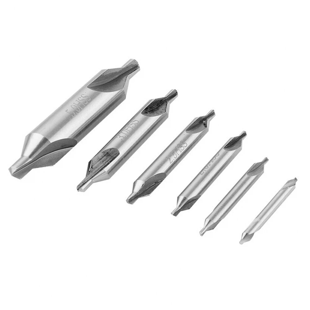 5/3/2.5/2/1.5/1mm 6pc HSS Center Drill Double Ended For Lathe Center Standard High Speed Steel Fixed Point Drill 60 Degree Angle
5/3/2.5/2/1.5/1mm 6pc HSS Center Drill Double Ended For Lathe Center Standard High Speed Steel Fixed Point Drill 60 Degree Angle