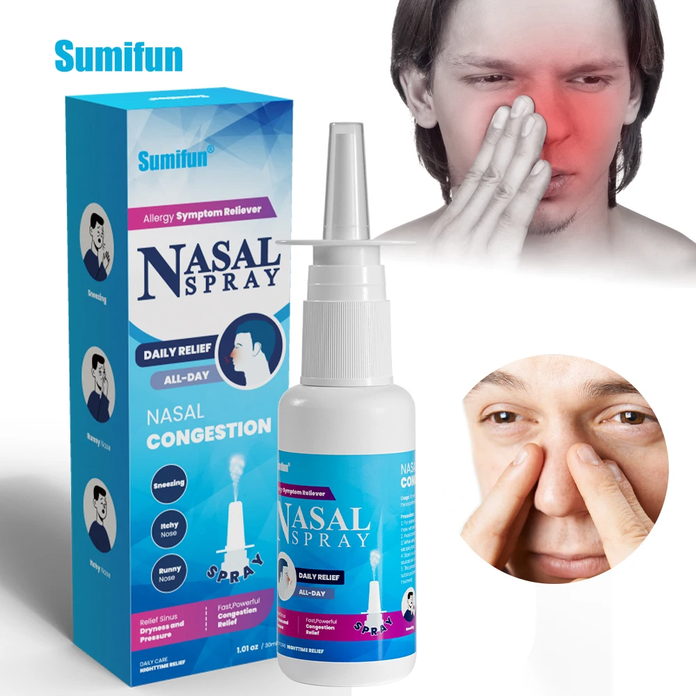 30ml Sumifun Rhinitis Spray Nasal Inhaler Treat Sinusitis Cold Nasal Congestion Cream Breathe Easily Nose Refreshing Plaster
30ml Sumifun Rhinitis Spray Nasal Inhaler Treat Sinusitis Cold Nasal Congestion Cream Breathe Easily Nose Refreshing Plaster