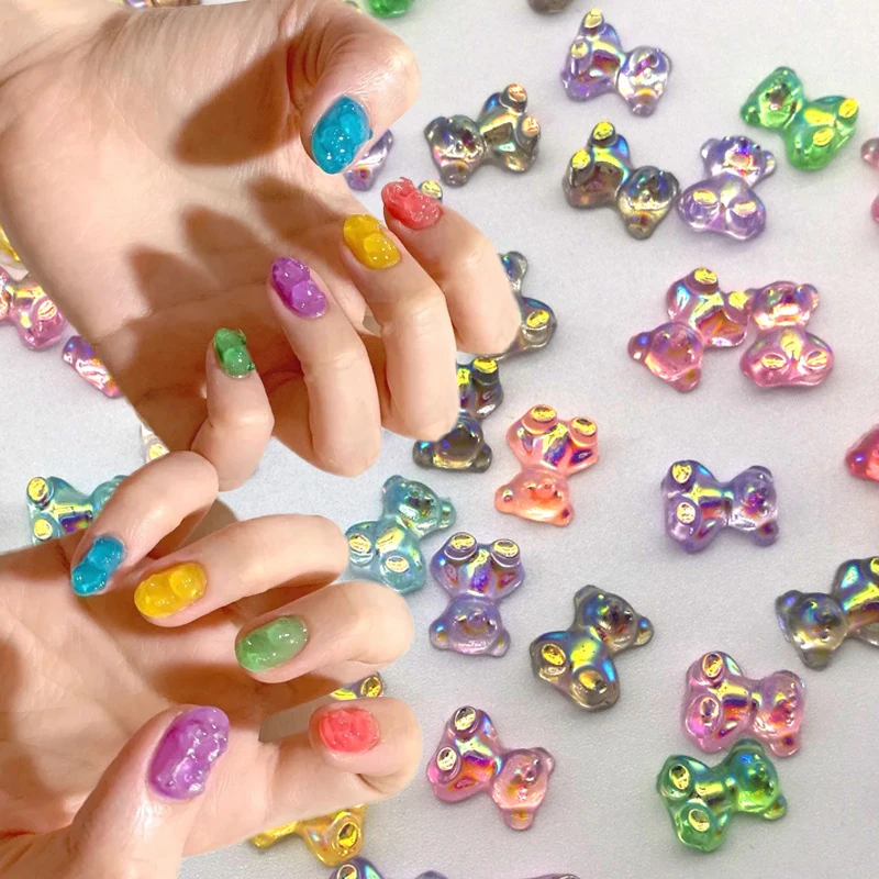 Crystal Bear Nail Decal Cute Bear 3D Nail Art Decorations Fashion Nail Polish UV Gel DIY Ornaments Manicure Design Accessories
Crystal Bear Nail Decal Cute Bear 3D Nail Art Decorations Fashion Nail Polish UV Gel DIY Ornaments Manicure Design Accessories