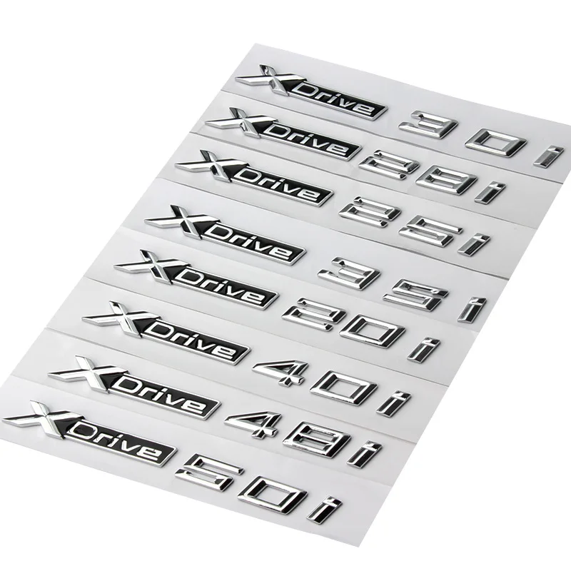 1X New ABS Chrome Car XDrive Logo Emblem Trim Sticker X Drive 20i 25i 28i 30i 35i 40i 48i 50i For BMW X1 X3 X4 X5 X6
1X New ABS Chrome Car XDrive Logo Emblem Trim Sticker X Drive 20i 25i 28i 30i 35i 40i 48i 50i For BMW X1 X3 X4 X5 X6