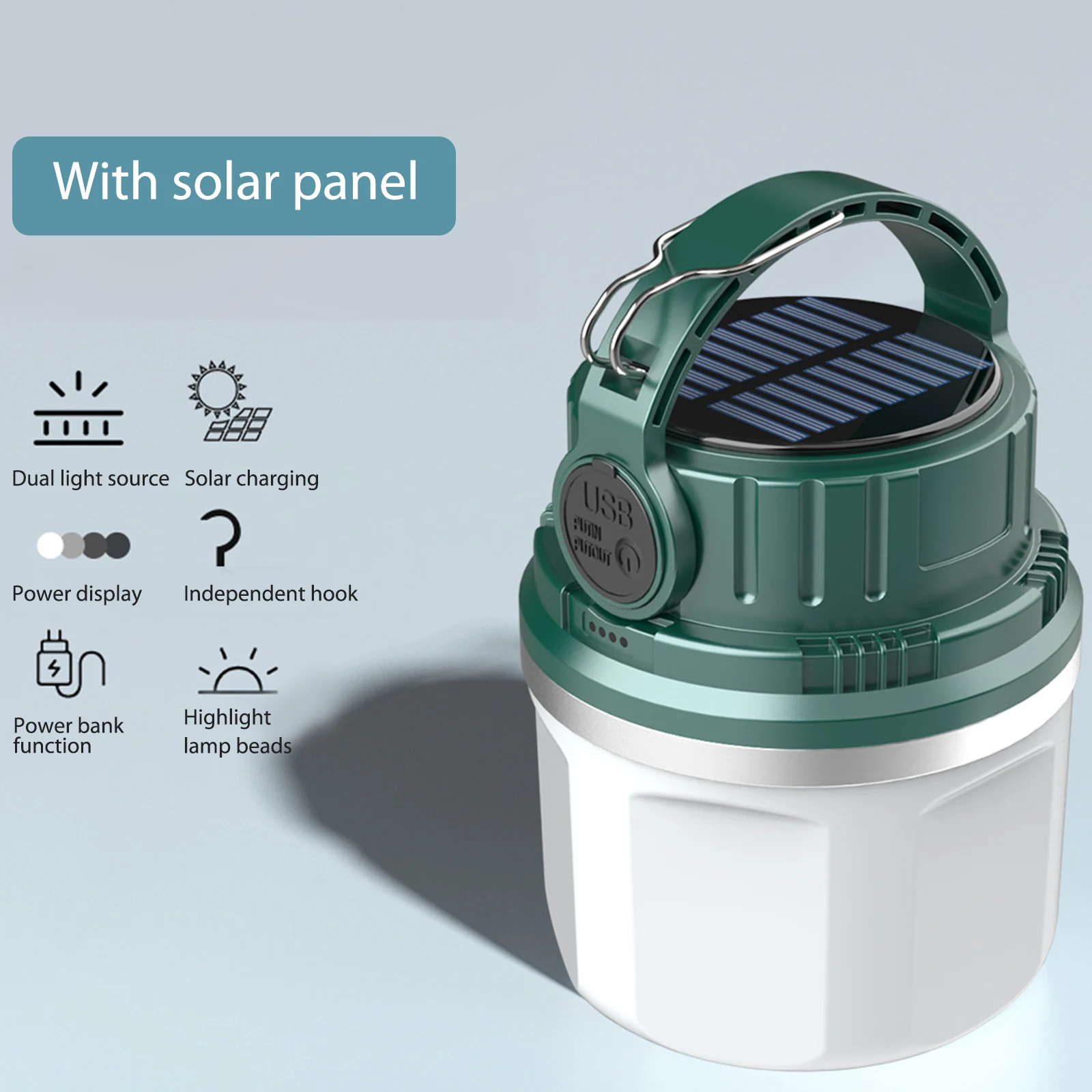 Внешний аккумулятор на солнечной батарее, 2400 мАч, 6 режимов
Внешний аккумулятор на солнечной батарее, 2400 мАч, 6 режимов