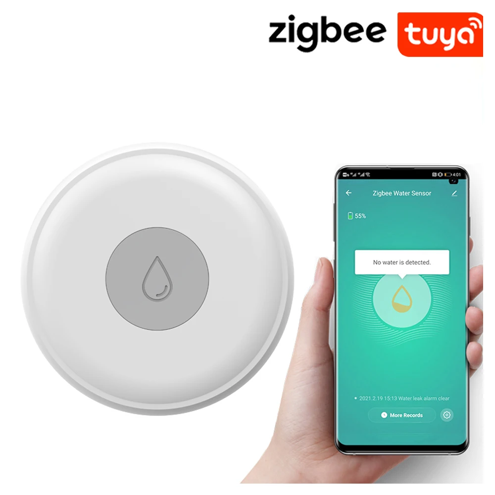 Tuya ZigBee Smart Home Water Sensor Leak Detector Flood Water leakage Alarm Works With Tuya Zigbee Hub
Tuya ZigBee Smart Home Water Sensor Leak Detector Flood Water leakage Alarm Works With Tuya Zigbee Hub