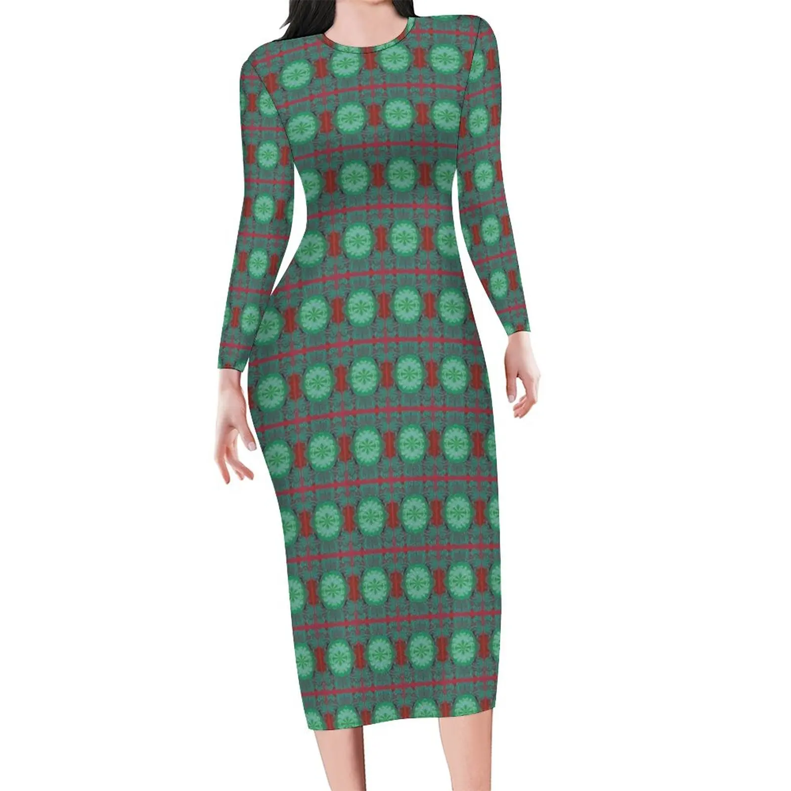 Retro Bohemia Dress Long Sleeve Green Mandala Print Retro Dresses Spring Womens Aesthetic Pattern Bodycon Dress Big Size
Retro Bohemia Dress Long Sleeve Green Mandala Print Retro Dresses Spring Womens Aesthetic Pattern Bodycon Dress Big Size