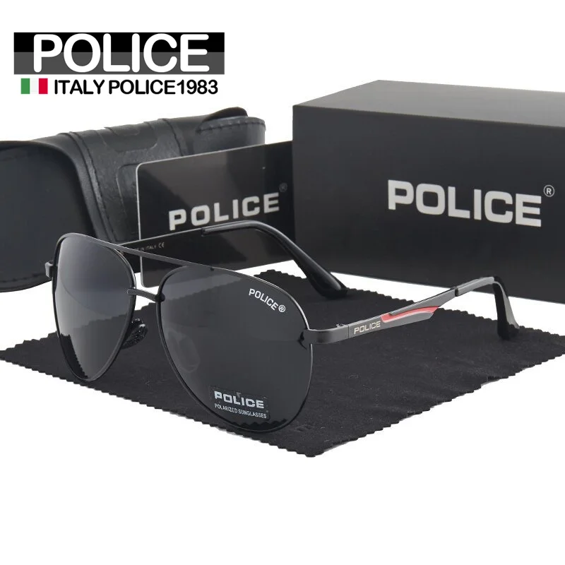 Italy 1983 Police Sunglasses Polarized Pilot for Men Pilot Sun Glasses Women with UV 400 Protection P181
Italy 1983 Police Sunglasses Polarized Pilot for Men Pilot Sun Glasses Women with UV 400 Protection P181