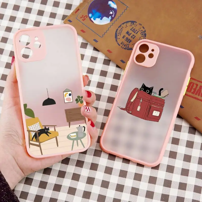 cat painting girl Cartoon cute Phone Case matte transparent For iphone 7 8 11 12 13 plus mini x xs xr pro max cover
cat painting girl Cartoon cute Phone Case matte transparent For iphone 7 8 11 12 13 plus mini x xs xr pro max cover