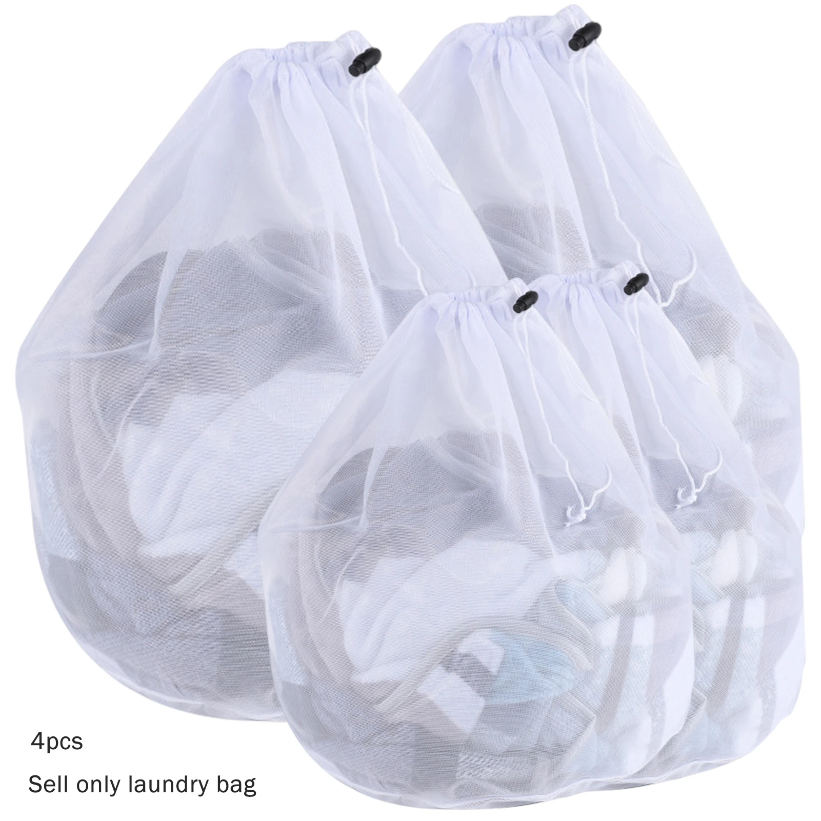 4pcs Multi Protection Washing Machine Heavy Duty Laundry Bags White Durable With Drawstring Small Washable Storage Organizer
4pcs Multi Protection Washing Machine Heavy Duty Laundry Bags White Durable With Drawstring Small Washable Storage Organizer