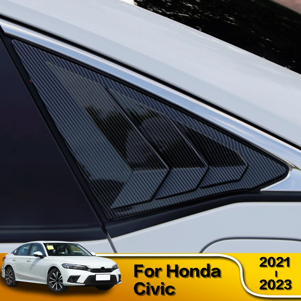 2Pcs Car Rear Side Window Louvers Air Vent Scoop Shades Cover Blinds Styling Accessories For Honda Civic 11th Gen 2021 2022 2023
2Pcs Car Rear Side Window Louvers Air Vent Scoop Shades Cover Blinds Styling Accessories For Honda Civic 11th Gen 2021 2022 2023