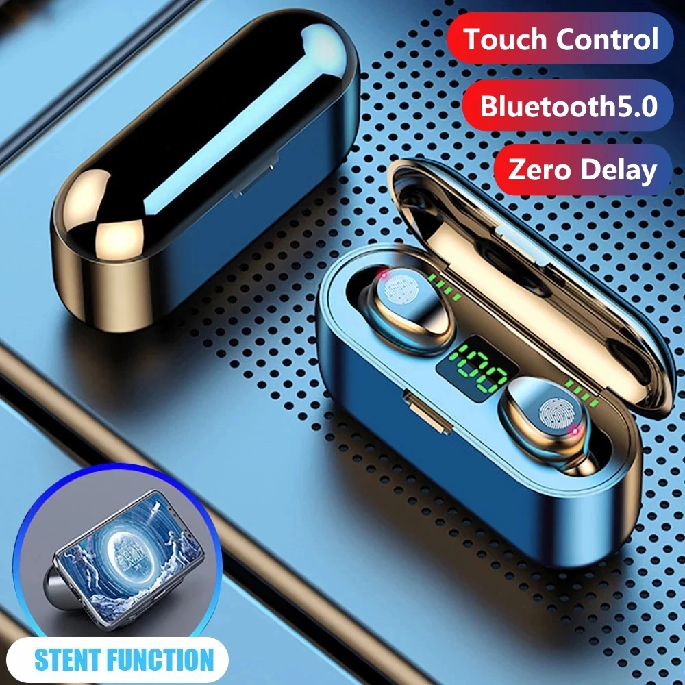 TWS F9 Fone Bluetooth 5,0 наушники; Беспроводные наушники с микрофоном; Спортивная водонепроницаемая гарнитура; 9D HiFi стереонаушники
TWS F9 Fone Bluetooth 5,0 наушники; Беспроводные наушники с микрофоном; Спортивная водонепроницаемая гарнитура; 9D HiFi стереонаушники