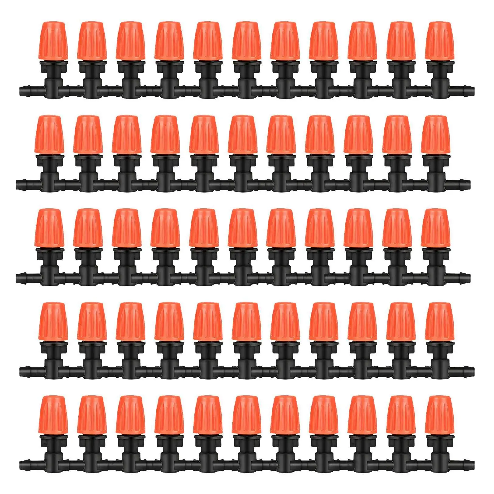 50 Pcs Three-Way Atomizing Nozzle Adjustable Mist Nozzles Drip Irrigation Emitters Greenhouse Watering System
50 Pcs Three-Way Atomizing Nozzle Adjustable Mist Nozzles Drip Irrigation Emitters Greenhouse Watering System