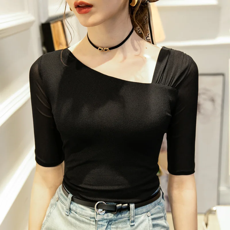 High Quality 2023 Women T-shirt Gauze Style Design Female Spring Summer Sexy Crop Tops Clothes Fashion Bodysuit Tees Y2k Goth
High Quality 2023 Women T-shirt Gauze Style Design Female Spring Summer Sexy Crop Tops Clothes Fashion Bodysuit Tees Y2k Goth