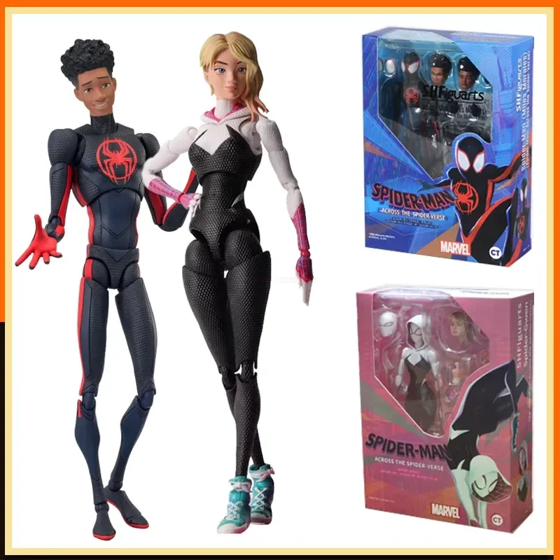 Sh Figuarts Spider-Man Miles Morales Gwen Stacy Action Figure Marvel Spider-Man Across The Spider-Verse Figures Spiderman Toys
Sh Figuarts Spider-Man Miles Morales Gwen Stacy Action Figure Marvel Spider-Man Across The Spider-Verse Figures Spiderman Toys