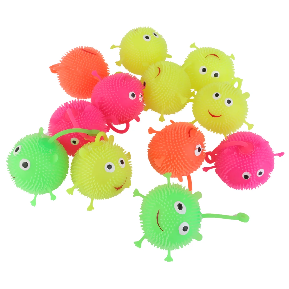 12 Pcs Hedgehog Shaped Ball Yoyo Puffer Flash Toy Smile Face Toys Party Favors Novelty Yo-yo
12 Pcs Hedgehog Shaped Ball Yoyo Puffer Flash Toy Smile Face Toys Party Favors Novelty Yo-yo
